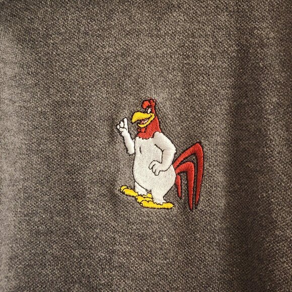 Vintage Foghorn Leghorn Shirt Mens XL Polo Looney Tunes Warner Bros 1999 90s - Picture 2 of 10